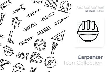 Carpenter Outline Icon