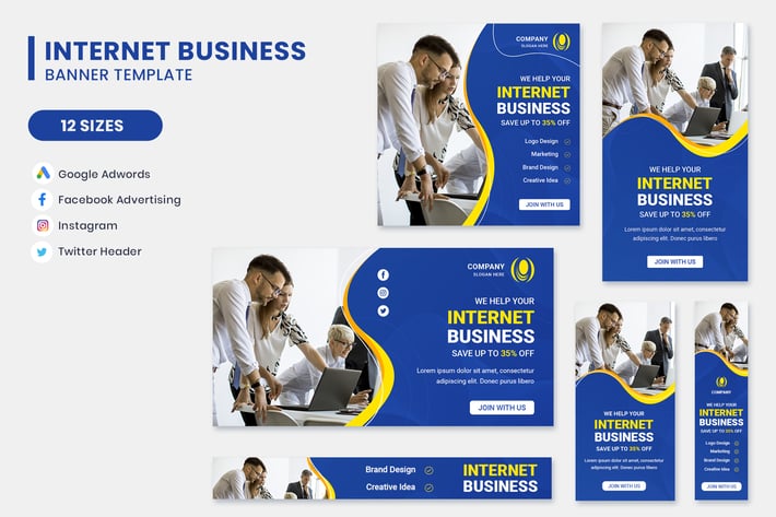 Internet Business Google Adwords Banner Template