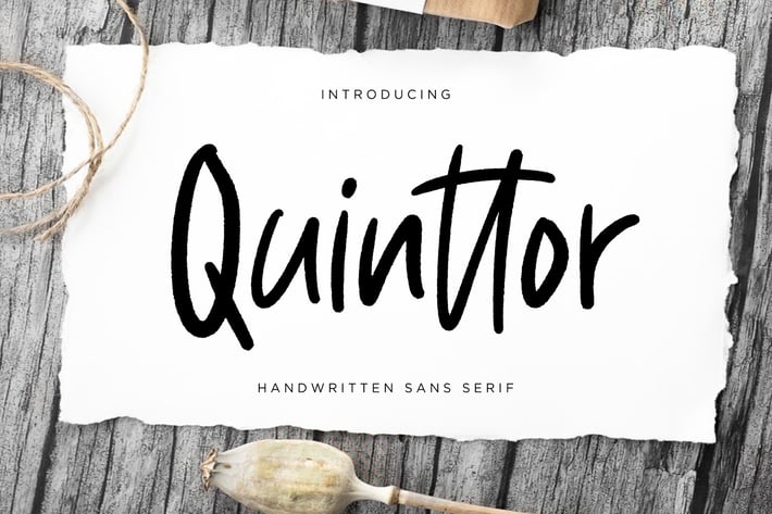 Quinttor Sans Business Font