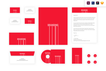 Branding identity mock up - Branding Lines