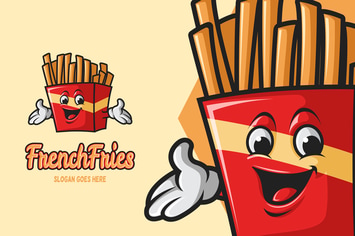 Frenchfries - Mascot Logo