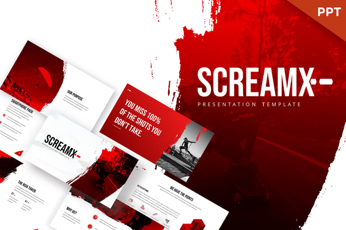 ScreamX - Brush Powerpoint Template