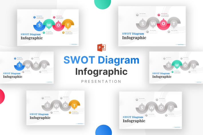 Creative Shapes SWOT Analysis Infographic