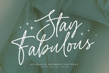 Stay Fabulous - Handwritten Script Font