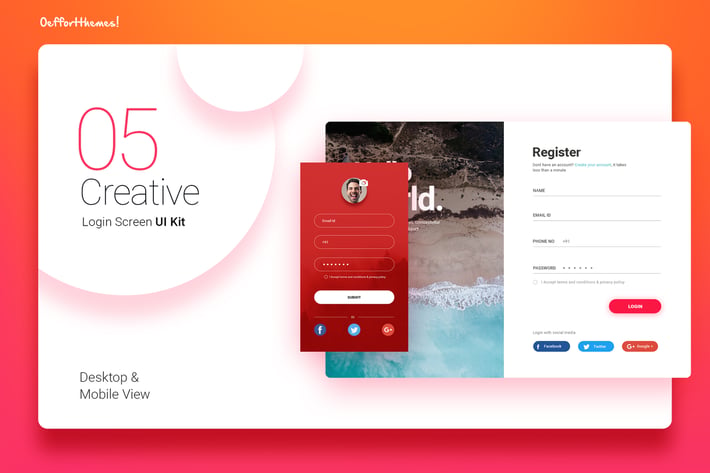 Login Screen UI Kit
