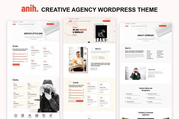 Anih - Creative Agency WordPress Theme