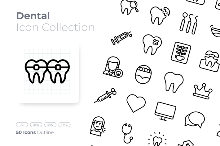 Dental Outline Icon