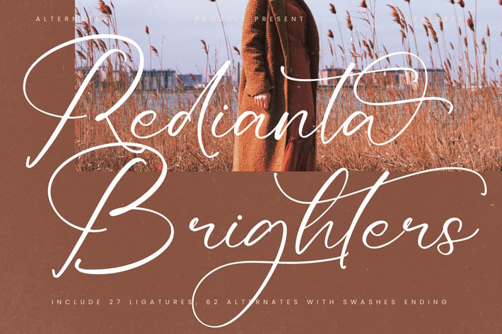 Redianta Brighters Calligraphy Font