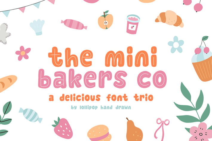 Mini Bakers Co Font Trio