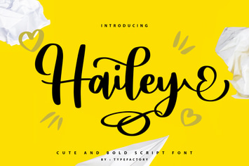 Hailey - Curly Script Font