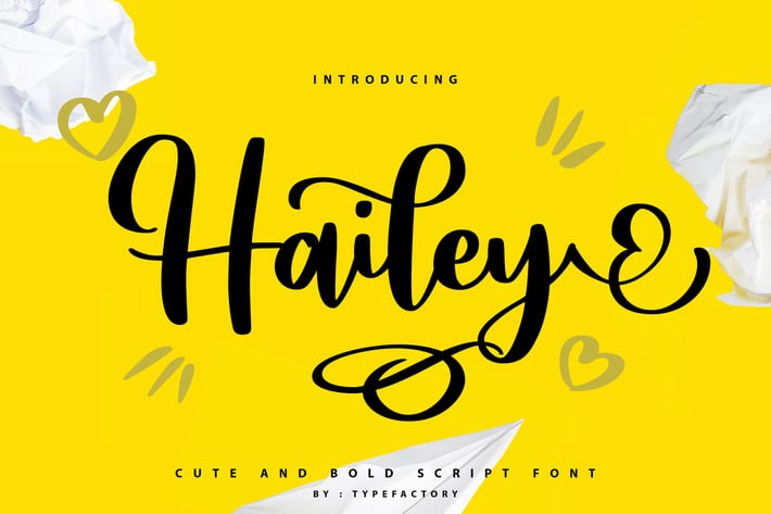 Hailey - Curly Script Font
