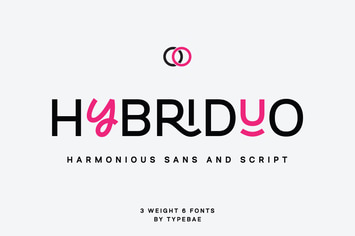 Hybriduo- Mixable Font Duo