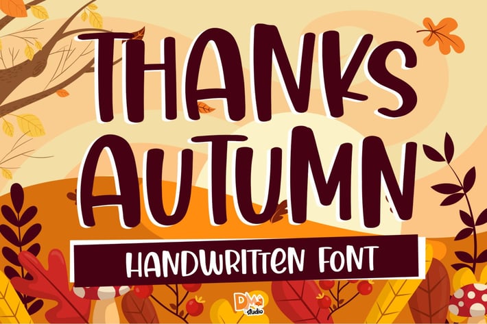 Thanks Autumn - Handwritten Font