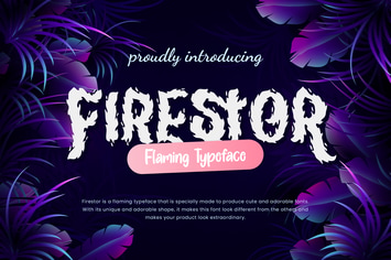 Firestor Flaming Business Font