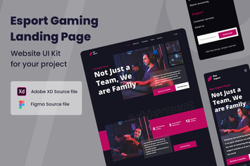 Esport Gaming - Website UI Kit