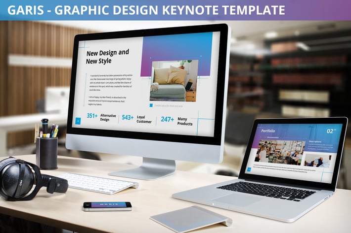 Garis - Graphic Design Keynote Template