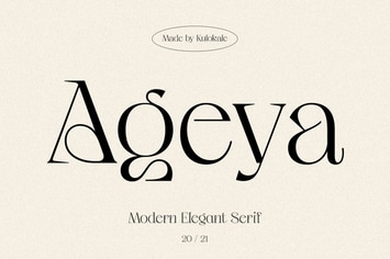 Ageya - Modern Elegant Serif Font