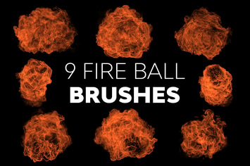 Fire Ball Brushes