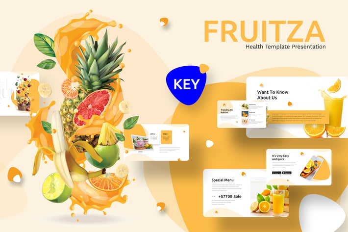  Fruitza - Fresh Keynote Template