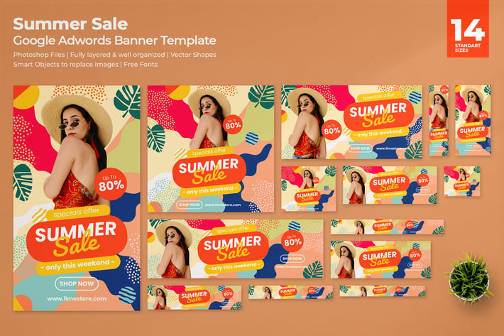 Summer Sale Google Ads Banners