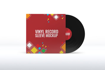 Vinyl Record Sleeve Mock-Up