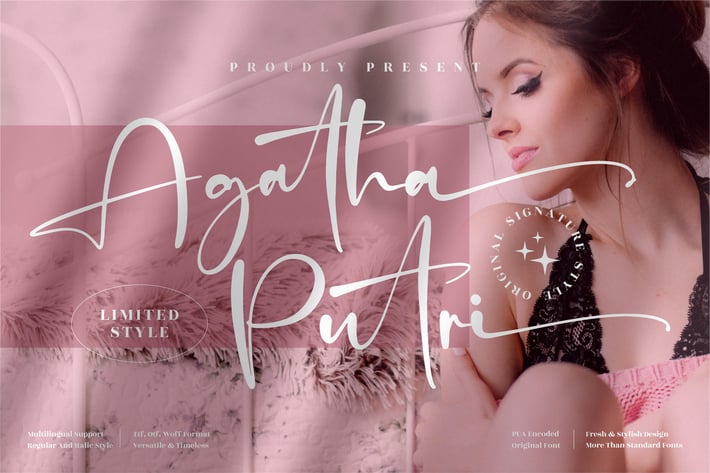 Agatha Putri Signature Font