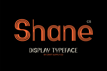 Shane – Stripe Font