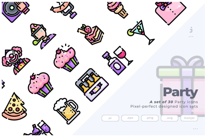 30 Party Icons
