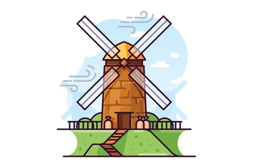 Windmill illustration