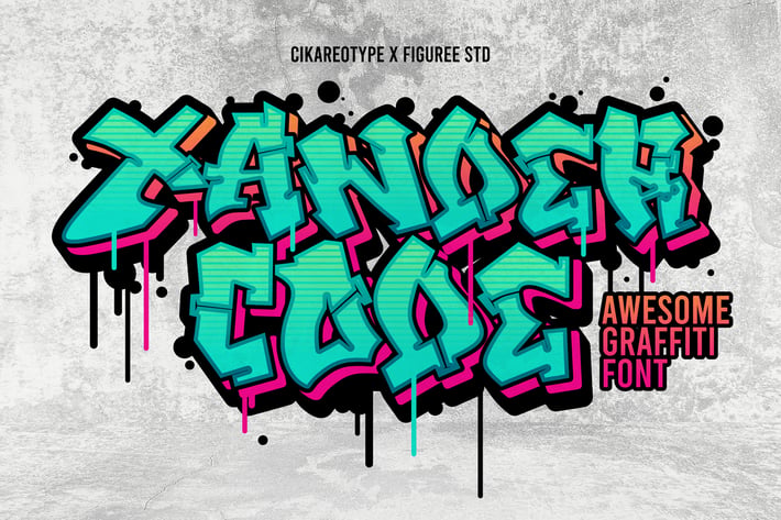 Xandercode -  Urban Graffiti Font