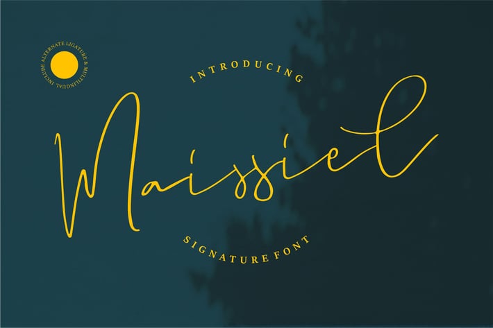 Maissiel | Signature Font