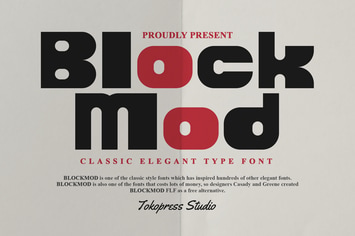 Blockmod - Block modern font