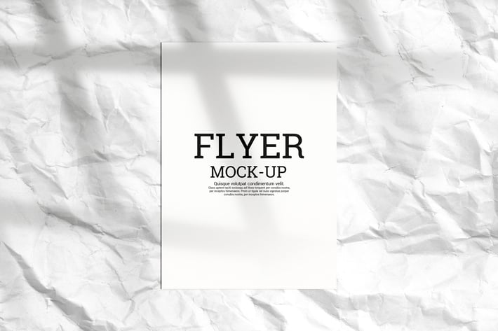 Top view Paper a4 mockup m1