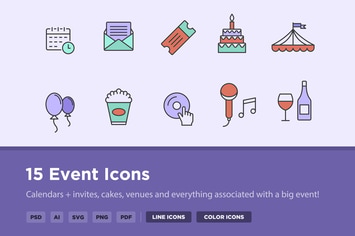15 Event Icons