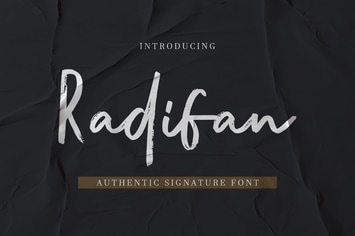 Radifan - Authentic Signature Font