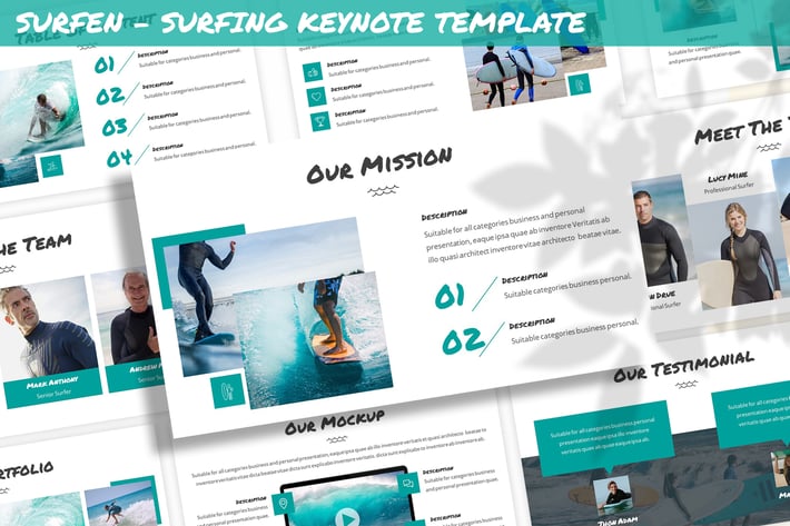 Surfen - Surfing Keynote Template