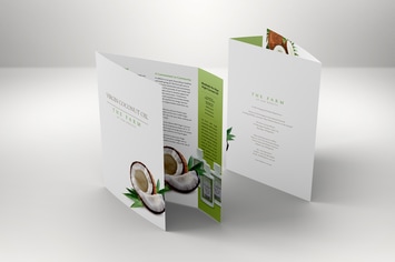 Wrap Around Brochure Style Mockup