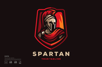 esport logo spartan