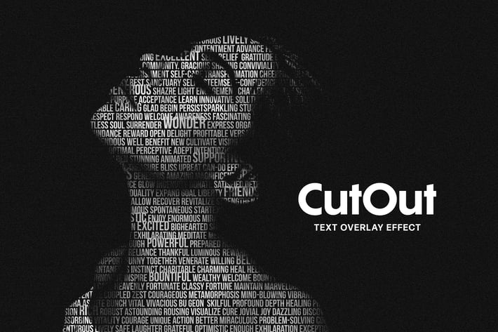 Cut Out Text Overlay Effect