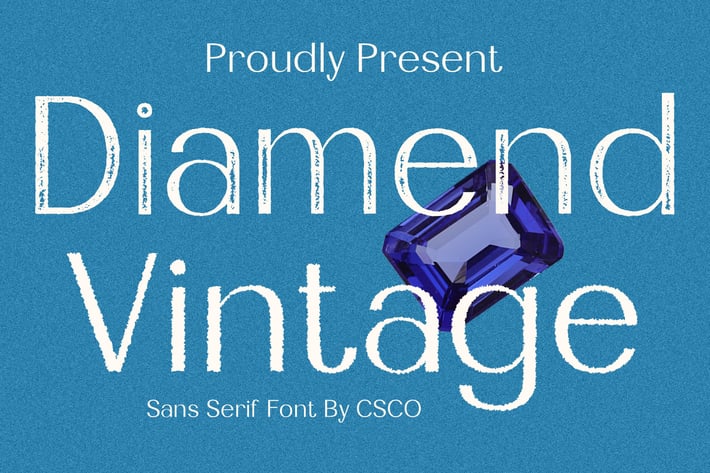 Diamend Vintage – Sans Serif Font