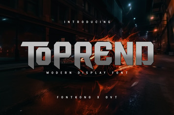 Toprend - Modern Display Font