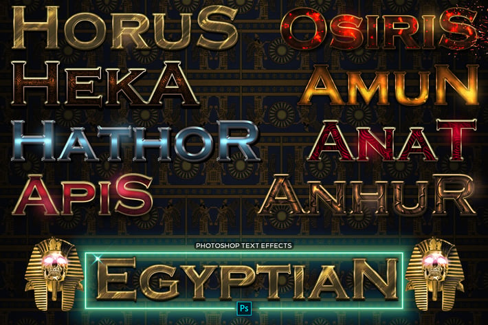 Ancient Egyptian Pharaoh Text Effects 