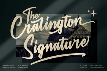 The Cralington Signature Font