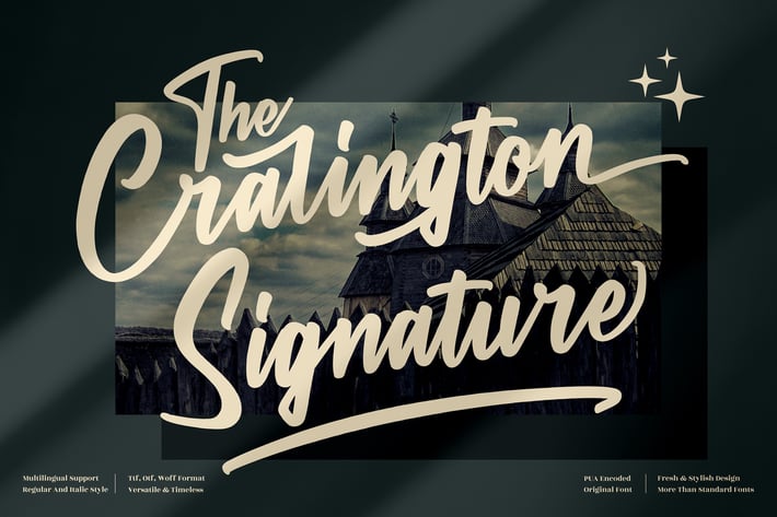 The Cralington Signature Font