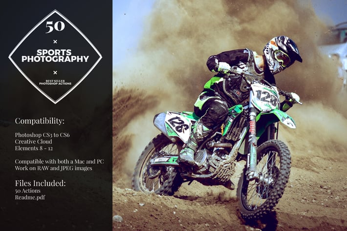 50 Sports Effect Photoshop Actions