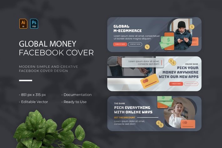 Global Money | Facebook Cover