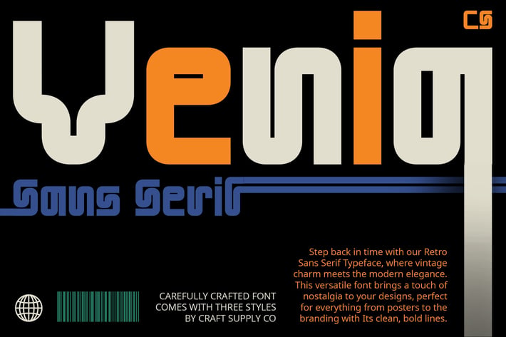 CS Venia – Retro Font