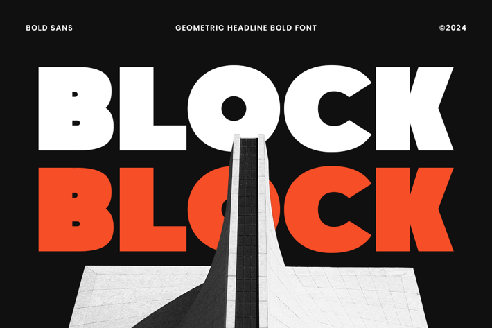 Block - Geometric Headline Bold Font