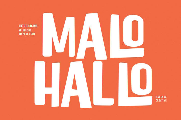 Malohallo Display Font
