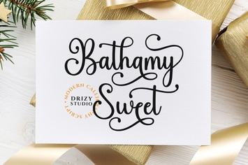 Bathamy Sweet - Modern Calligraphy Script